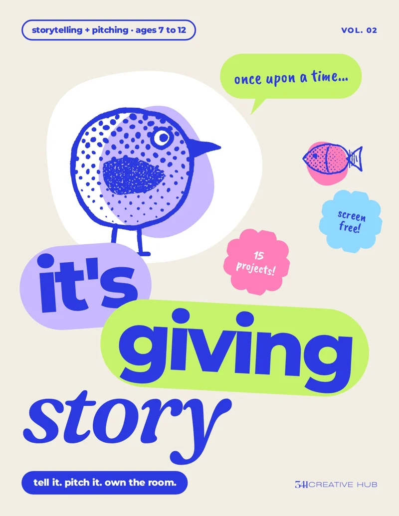 It's Giving Story, Vol. 02 cover: storytelling and pitching